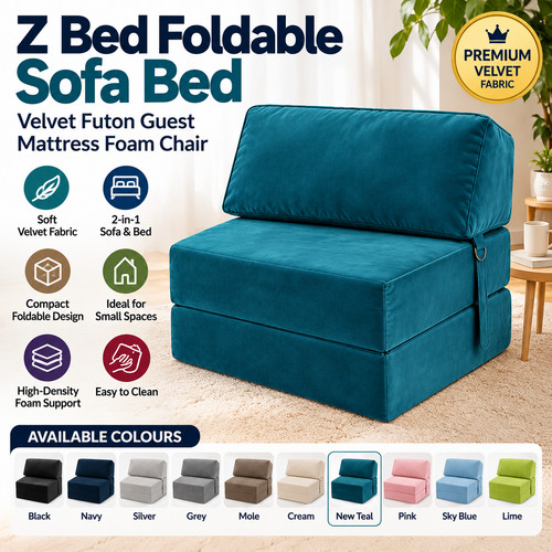 Single bed foldable sofa - single, z