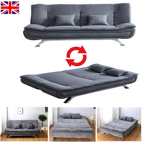 Seater fabric sofa - fabric, bed