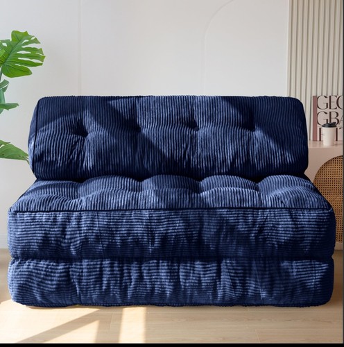 Folding sofa bed navy blue - folding,