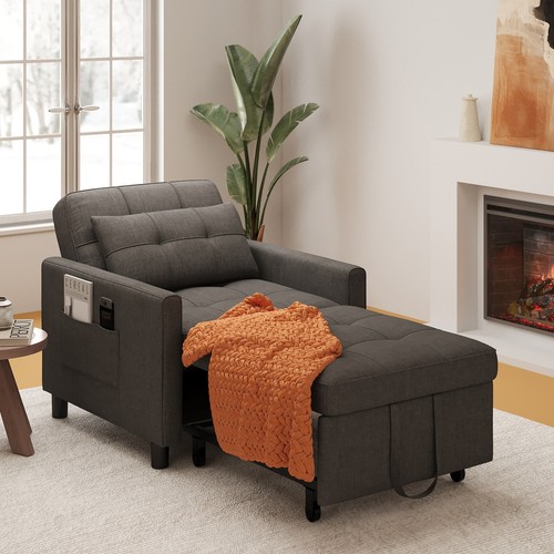 Single chair bed - 3-in-1, pull