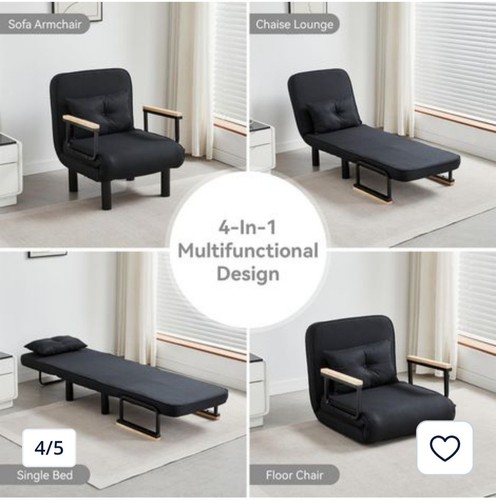 Folding sofa bed - 4-in-1,