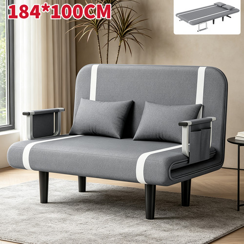 Folding double fabric sofa - sofa, bed