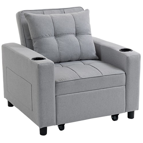 Homcom single sofa bed - sofa,